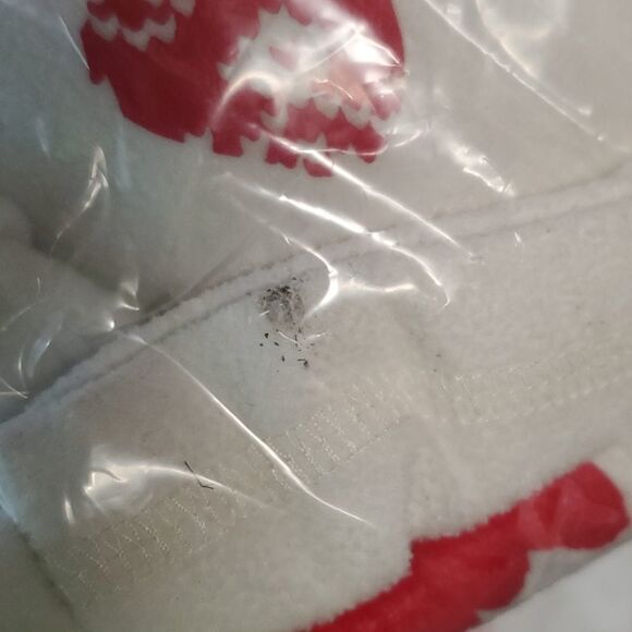 LANDS END girl 10 white fleece pullover - Picture 4 of 4